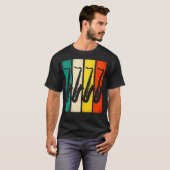 Saxofoon - Retro Jazzband T-shirt (Voorkant volledig)