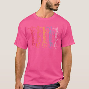 Saxofoon Retro musicus Saxofonist Jazz T-shirt