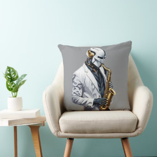 saxofoon robot kussen