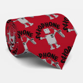 Saxofoon Robot Stropdas (Opgerold)