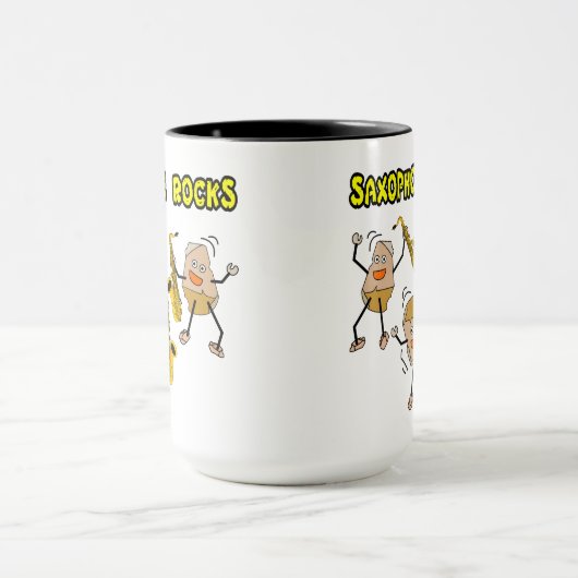 Saxofoon Rocks Mok (Midden)