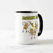 Saxofoon Rocks Mok (Voorkant rechts)