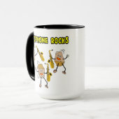 Saxofoon Rocks Mok (Voorkant links)