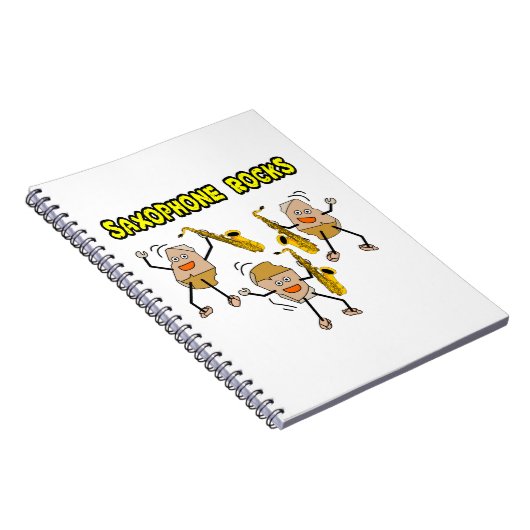 Saxofoon Rocks Notitieboek (Rechterzijde)