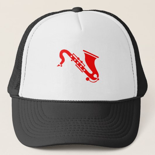 Saxofoon - Rood Trucker Pet (Voorkant)