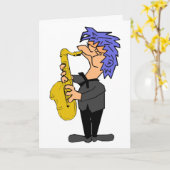 Saxofoon Sam Kaart (Gele Bloem)