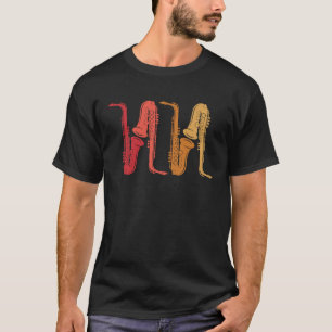 Saxofoon Saxafoon Speler Muziek Jazz Tenor 5 T-shirt