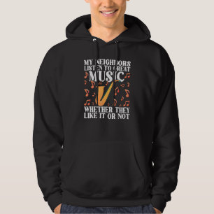 Saxofoon Saxist Citaten Saxofonist Hoodie