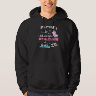 Saxofoon Saxofonist Instrument Eenhoorn Hoodie