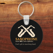 Saxofoon - Saxofoon Definitie Sleutelhanger (Voorkant)
