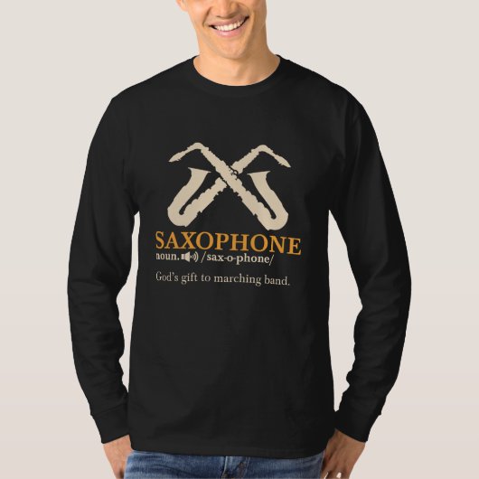 Saxofoon - Saxofoon Definitie T-shirt (Voorkant)