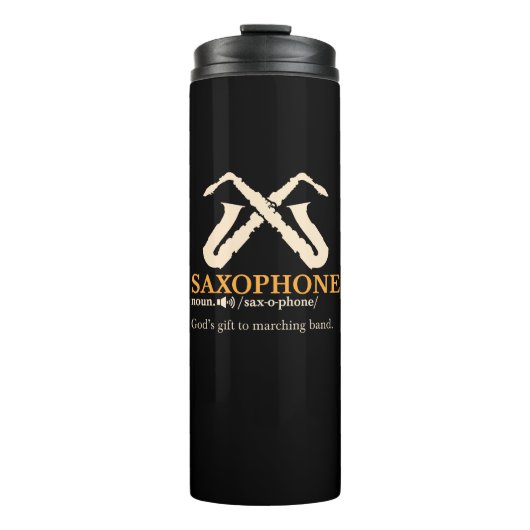 Saxofoon - Saxofoon Definitie Thermosbeker (Voorkant)