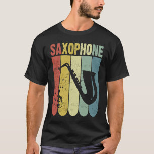 Saxofoon Saxofoon Speler Muziek Jazz Tenor T-shirt