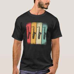Saxofoon Saxofoon Speler Muziek Jazz Tenor T-shirt