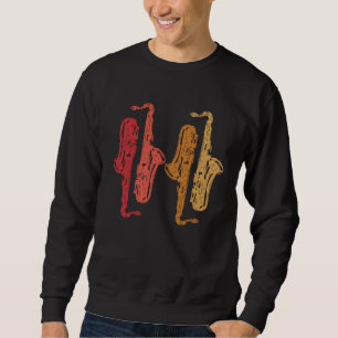 Saxofoon Saxofoon Speler Muziek Jazz Tenor Trui