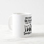 Saxofoon - Saxofoon Types Koffiemok (Voorkant links)