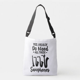 Saxofoon - Saxofoontypes Crossbody Tas