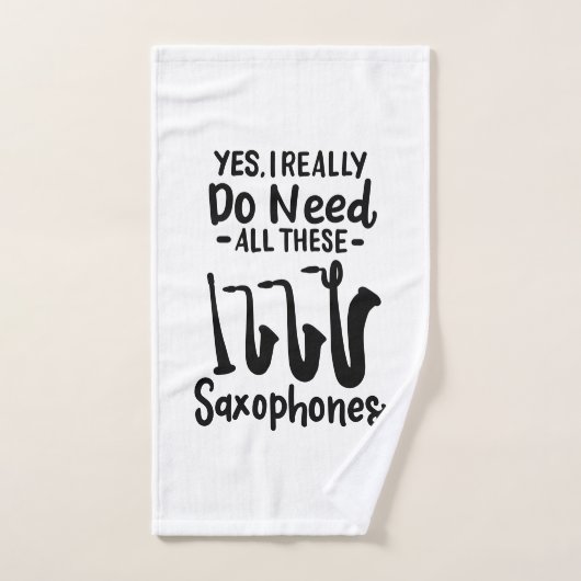 Saxofoon - Saxofoontypes Handdoek (Handdoek)