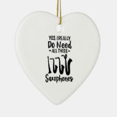 Saxofoon - Saxofoontypes Keramisch Ornament (Rechts)