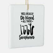 Saxofoon - Saxofoontypes Keramisch Ornament (Rechts)