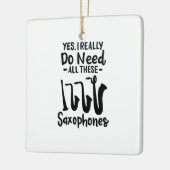 Saxofoon - Saxofoontypes Keramisch Ornament (Links)