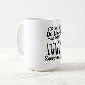 Saxofoon - Saxofoontypes Koffiemok (Voorkant links)