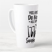 Saxofoon - Saxofoontypes Latte Mok (Linkerhoek)