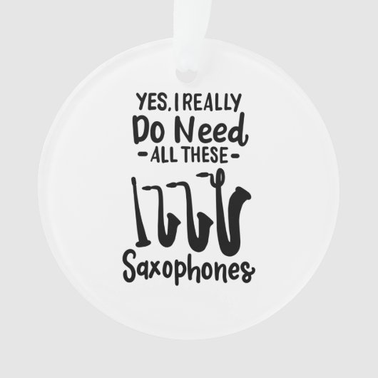 Saxofoon - Saxofoontypes Ornament (voorkant)