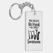 Saxofoon - Saxofoontypes Sleutelhanger (Voorkant Links)