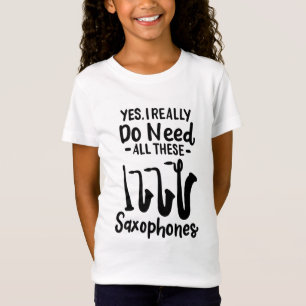 Saxofoon - Saxofoontypes T-shirt