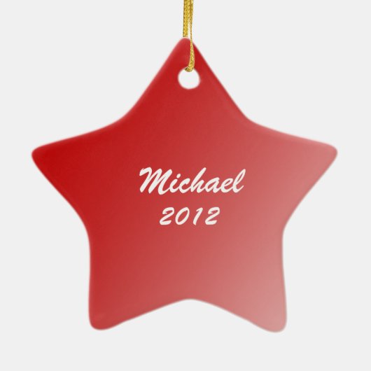 Saxofoon Shining Star Foto Keramisch Ornament (Achterkant)