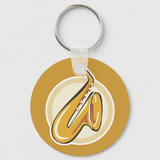 saxofoon sleutelhanger (Voorkant)