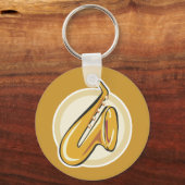 saxofoon sleutelhanger (Voorkant)