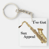 Saxofoon Sleutelhanger (Voorkant)