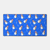 Saxofoon Snowman Muzieknoten Bureaumat (Voorkant)