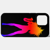 Saxofoon Speler Vrouw iPhone Case (Achterkant (horizontaal))