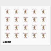 Saxofoon Squad Kawaii Kat Grappig Roze Ronde Sticker (Vel)