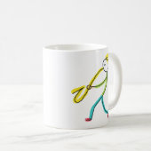 Saxofoon Stickman Koffiemok (Voorkant rechts)