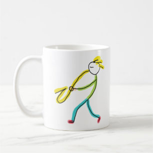 Saxofoon Stickman Koffiemok