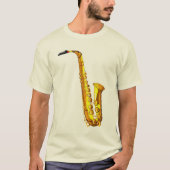 Saxofoon T-shirt (Voorkant)