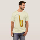 Saxofoon T-shirt (Voorkant volledig)