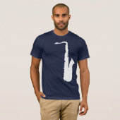 saxofoon t-shirt (Voorkant volledig)