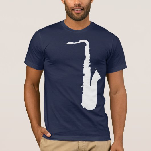 saxofoon t-shirt (Voorkant)