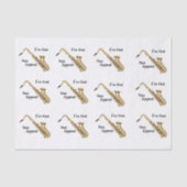 Saxofoon tissuepapier (Voorkant)