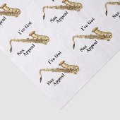 Saxofoon tissuepapier (Detail)