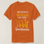 Saxofoon Type 2 T-shirt (Design voorkant)