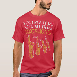 Saxofoon Types 1 T-shirt
