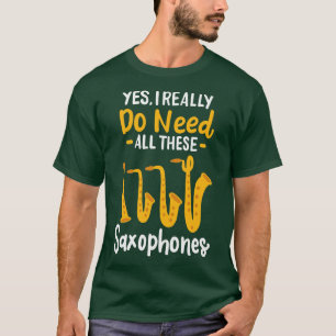 Saxofoon types 3 t-shirt