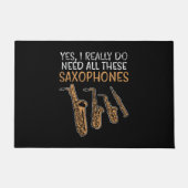 Saxofoon Types Deurmat (Voorkant)