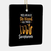 Saxofoon Types Keramisch Ornament (Rechts)